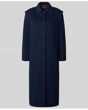 Weekend by Maxmara Regular Fit Mantel aus Woll-Mix Modell 'GESSATI' - Blau