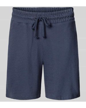 GANT Relaxed Fit Sweatshorts aus reiner Baumwolle mit Tunnelzug - Blau