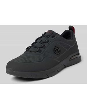 Bugatti Sneaker mit Logo-Applikation Modell 'Nubola' - Schwarz