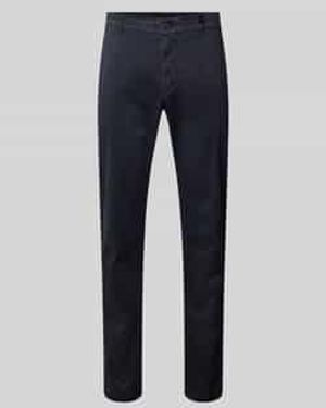 Strellson Slim Fit Chino Met Logo-applicatie - Blauw