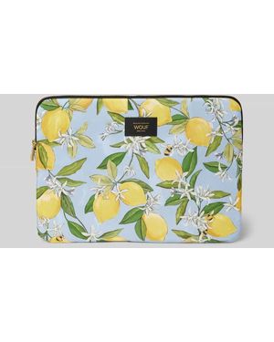 Wouf Laptoptasche im Allover-Look Modell 'Capri' - Blau