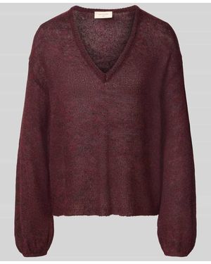 Freequent Relaxed Fit Pullover mit Alpaka-Anteil Modell 'Dido' - Lila