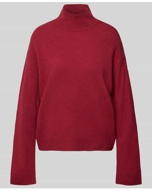 Christian Berg Women Strickpullover mit Stehkragen - Rot