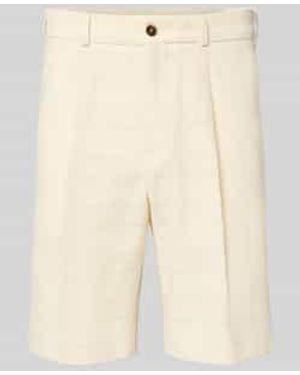 Zuitable Shorts Met Structuurpatroon En Steekzakken - Naturel