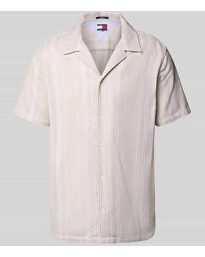 Tommy Hilfiger Regular Fit Freizeithemd aus reiner Baumwolle - Natur