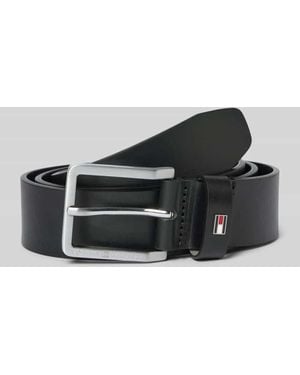 Tommy Hilfiger Gürtel aus echtem Leder - Schwarz