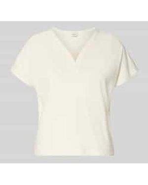 Brax Regular-Fit T-Shirt Van Katoenmix Met Viscosegehalte - Naturel