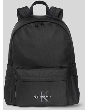 Calvin Klein Rucksack mit Logo-Stitching - Schwarz