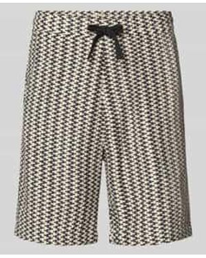 S.oliver Relaxed Fit Stoffen Shorts Van Katoenmix - Grijs