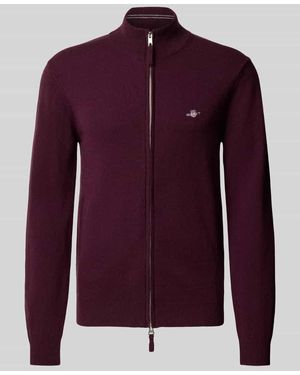 GANT Regular Fit Pullover aus reiner Wolle - Lila