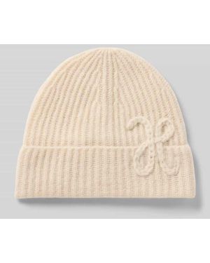 Hemisphere Mütze aus Kaschmir-Baumwoll-Mix mit Stitching - Natur