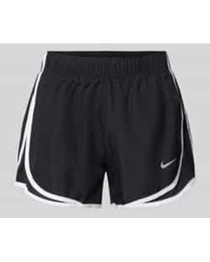 Nike Shorts Met Logo En Elastische Tailleband - Blauw