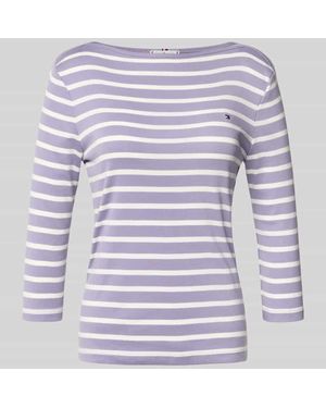 Tommy Hilfiger Slim Fit 3/4-Shirt aus reiner Baumwolle - Grau