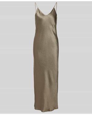 Marc Cain Midikleid Mit V-Ausschnitt - Natur