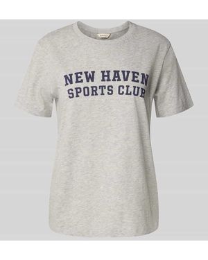 GANT Regular Fit T-Shirt mit Rundhalsausschnitt - Grau