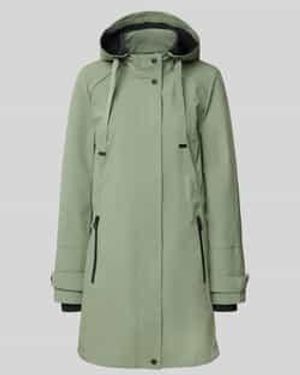 S.oliver Regular Fit Lange Parka Met Waterafstotende Functie - Groen