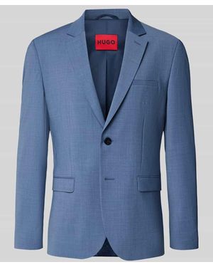 HUGO Slim Fit Anzugsakko aus Woll-Mix Modell 'ARTI' - Blau