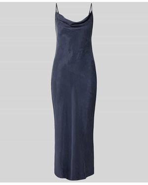 Guess Midikleid aus Lyocell-Mix mit Viskose-Anteil Modell 'Lina' - Blau