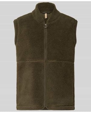Soya Concept Regular Fit Weste mit Stehkragen Modell 'SC-ONYX 3' - Grün