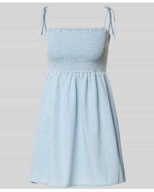 Noisy May Minikleid mit Smok-Details Modell 'OREGON' - Blau