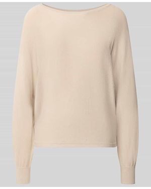 Comma, Strickpullover aus Viskose-Mix - Natur