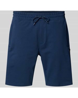 Guess Shorts mit elastischem Bund und Tunnelzug - Blau