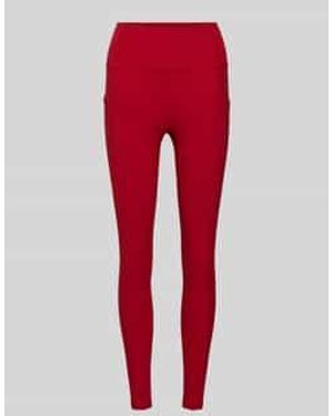 Fabletics Slim Fit Leggings Met Beenzakken Model 'Oasis' - Rood