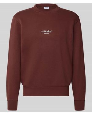 Jack & Jones Regular Fit Sweatshirt aus Baumwoll-Mix Modell 'Soho' - Rot