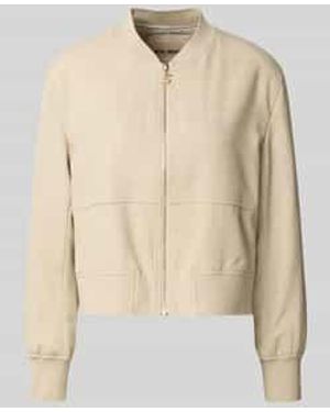 Mos Mosh Regular Fit Blouson Met Ritssluiting Model 'Cate' - Naturel