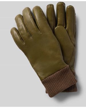 Hestra Handschuhe aus reinem Leder Modell 'Fredrik' - Grün