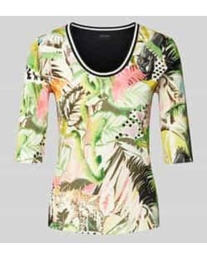 Marc Cain T-shirt Met Boothals - Meerkleurig