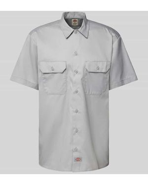 Dickies Freizeithemd Mit Knopfleiste - Grau