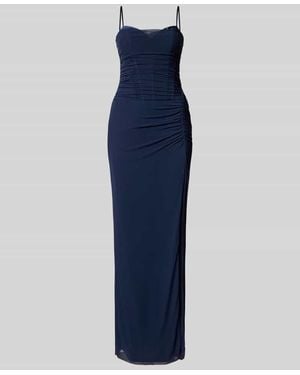hey kyla Abendkleid mit Herz-Ausschnitt und Raffungen - Blau
