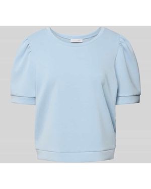 Rich & Royal Sweatshirt in kurzärmeligem Design - Blau