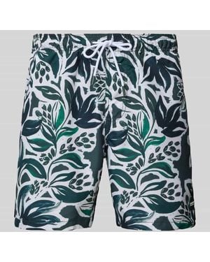 Shiwi Regular Fit Badehose mit Label-Patch Modell 'Mike' - Blau