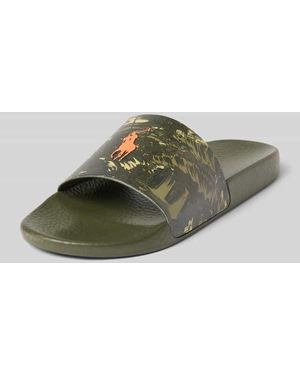 Polo Ralph Lauren Sandalette mit Logo - Grün