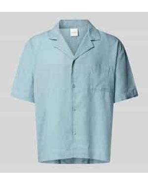 Calvin Klein Pyjamabovendeel Met Borstzak - Blauw