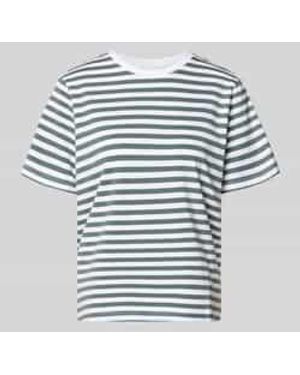Vila T-Shirt Met Ronde Hals Model 'Nora' - Blauw