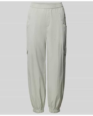 M·a·c Loose Fit Cargohose Mit Elastischem Bund Modell 'Elva' - Grau