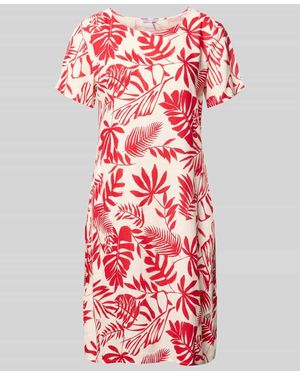 ZABAIONE Relaxed Fit Kleid aus Viskose-Mix Modell 'Tara' - Rot