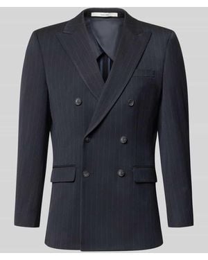 SELECTED Slim Fit Sakko mit Nadelstreifen - Blau