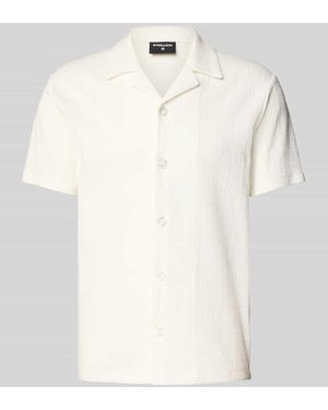 Strellson Regular Fit Freizeithemd mit Strukturmuster Modell 'Filip' - Natur
