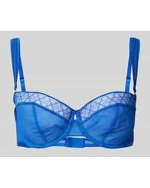 Triumph Beugel-Bh Met Gestructureerd Motief - Blauw
