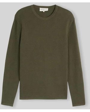 Tom Tailor Regular Fit Pullover aus reiner Baumwolle - Grün