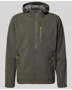 Killtec Regular Fit Jacke mit mit Logo-Applikation - Grün