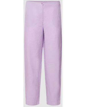 Lanius Stoffhose Mit Elastischem Bund - Lila