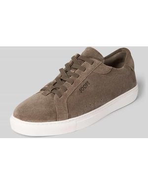 Joop! Sneaker aus echtem Rindsleder Modell 'velluto stirata coralie' - Braun
