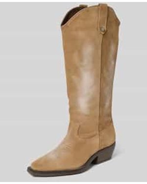 Steve Madden Laarzen Met Blokhak, Model 'Wessel' - Naturel