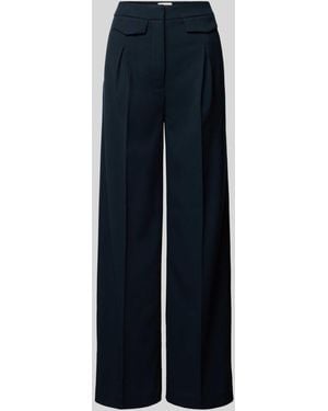 Copenhagen Muse Baggy Fit Stoffen Broek Met Persplooien - Blauw