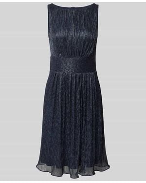 Swing Cocktailkleid mit Rundhalsausschnitt - Blau